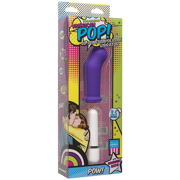 Doc Johnson American Pop Pow 10 Functions Silicone Vibrator - - G-Spot Vibrators