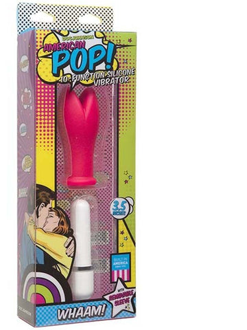 Doc Johnson American Pop Whaam 10 Function G Spot Vibrator with Silicone Sleeve - G-Spot Vibrators
