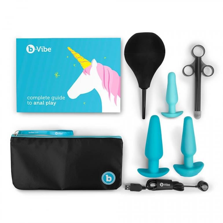 B Vibe Anal Training 7 Piece Kit Progressive Butt Plug Education Set - - Sex Kits