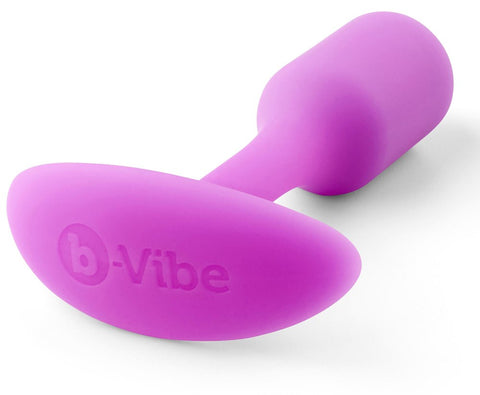 B Vibe Snug Plug Weighted Silicone Butt Plug for Anal Stimulation - Butt Plugs