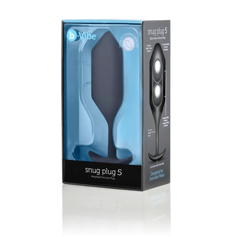 B Vibe Snug Plug 5 Advanced Weighted Stimulation Butt Plug - Butt Plugs