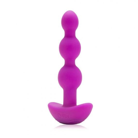 B Vibe Triplet Customizable Vibrating Anal Pleasure Beads Remote - - Anal Beads and Balls
