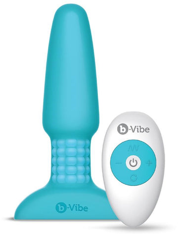 B Vibe Customizable Anal Sensation Rimming Plug 2 Rotating Beads - Butt Plugs
