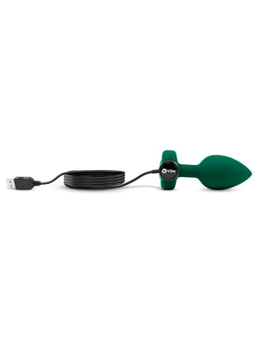 B Vibe Luxurious Vibrating Jewels Remote Control Butt Plug with 6 Patterns - Butt Plugs