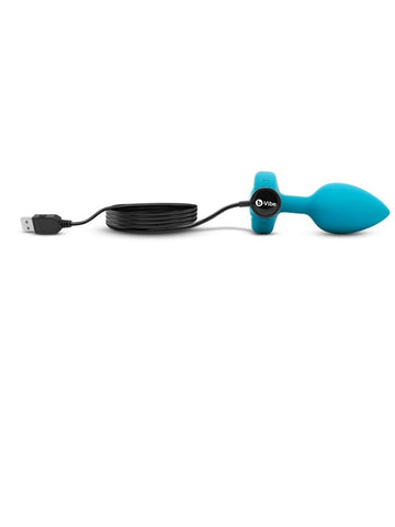 B Vibe Sophisticated Indulgence Vibrating Jewel Anal Plug with Remote Control - Butt Plugs