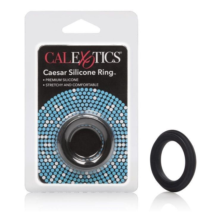 California Exotics Caesar Stretchy Silicone Cock Ring Premium Design - - Stretchy Cock Rings