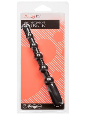 California Exotics Rechargeable X 10 Anal Beads with 10 Vibration Functions - Anal Beads and Balls
