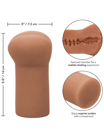California Exotics Cheap Thrills The Rookie Masturbation Stroker Brown - Masturbators and Strokers