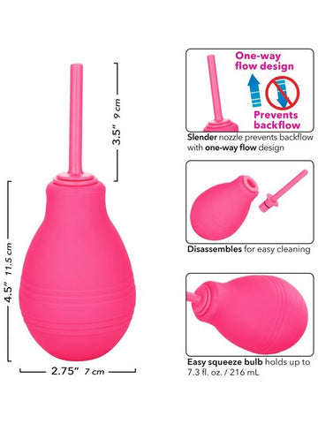 California Exotics Cheeky One Way Flow Easy To Use Anal Douche - Enemas and Douches