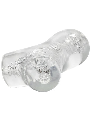 California Exotics Cyclone Dual Chamber Premium Male Stroker Dual Ribbed - Masturbators and Strokers