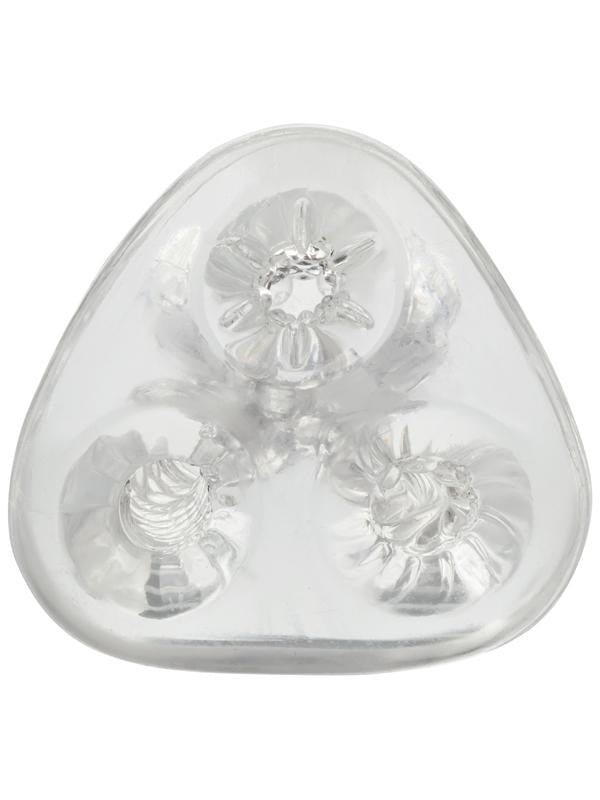 California Exotics Cyclone Triple Chamber Easy Grip Male Stroker Triple Texture - - Masturbators and Strokers