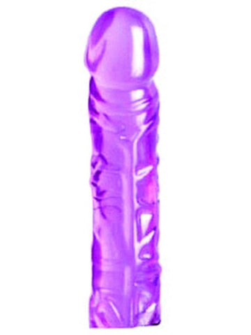Doc Johnson 8 Inch Crystal Jellies Classic Realistic Dong with Cock Ring Base - Realistic Dildos