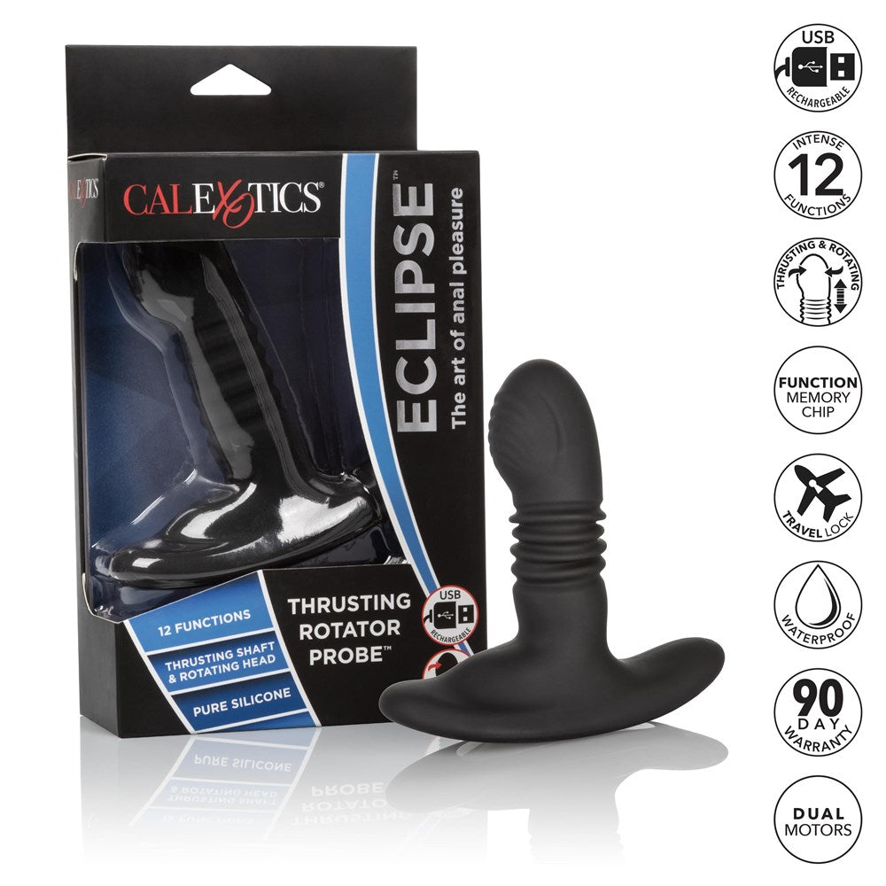 California Exotics Eclipse Thrusting Rotator Anal Pleasure Probe Multi Function - - Prostate Toys