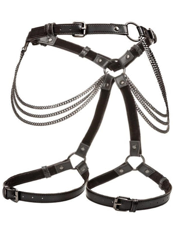 California Exotics Euphoria Collection Multi Chain Adjustable Thigh Harness - Her Fetish