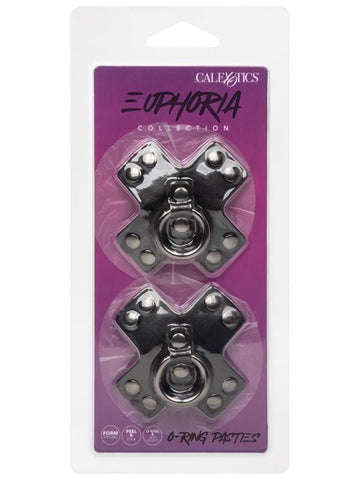 California Exotics Euphoria Collection O Ring Reusable Nipple Pasties - Breast and Nipple Toys