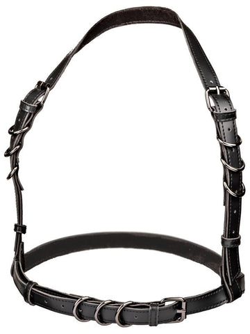 California Exotics Euphoria Collection Plus Size Adjustable Halter Buckle Harness - Her Fetish