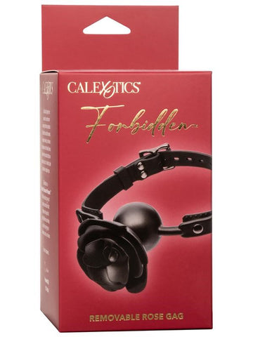 California Exotics Forbidden Removable Rose BDSM Play Ball Gag - Bondage Gags and Bits