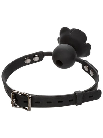 California Exotics Forbidden Removable Rose BDSM Play Ball Gag - Bondage Gags and Bits