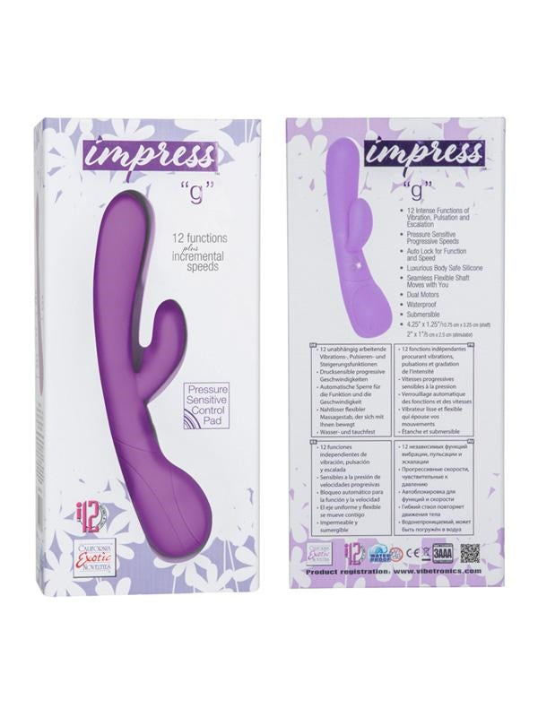 California Exotics Impress G Flexible G Spot Rabbit Vibrator - - Rabbit Vibrators