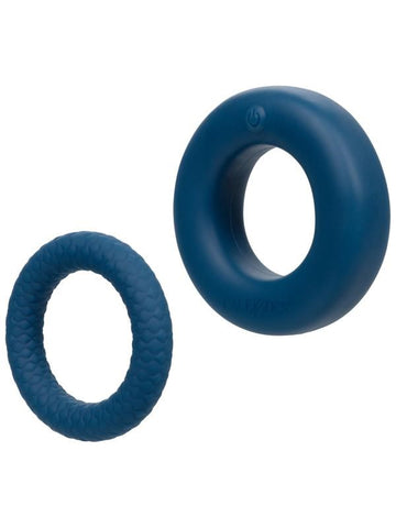California Exotics Link Up Optimum Dual Motor Silicone Vibrating Cock Ring - Vibrating Cock Rings
