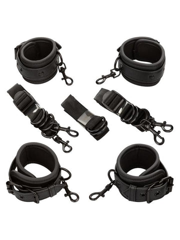 California Exotics Nocturnal Collection Fetish Play Bed Restraints Set - Cuffs and Restraints