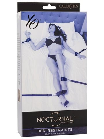 California Exotics Nocturnal Collection Fetish Play Bed Restraints Set - Cuffs and Restraints