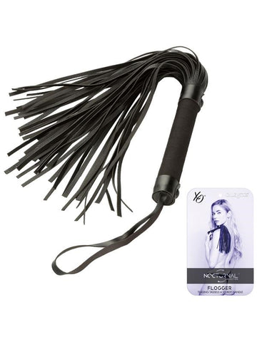 California Exotics Nocturnal Collection Soft Tassels & Sturdy Handle Flogger - Whips And Crops