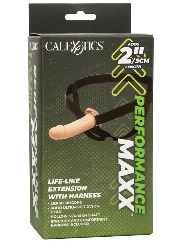 California Exotics Performance Maxx Life Like Penis Extension with Harness - - Pumps, Extenders and Sleeves