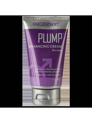 Doc Johnson Plump Enhancement Cream for Men 2 oz - Delay and Excite Sprays
