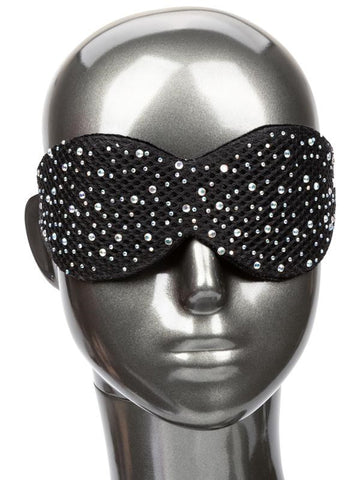 California Exotics Radiance Blackout BDSM Play Eye Mask with Rhinestones - Masks And Blindfolds