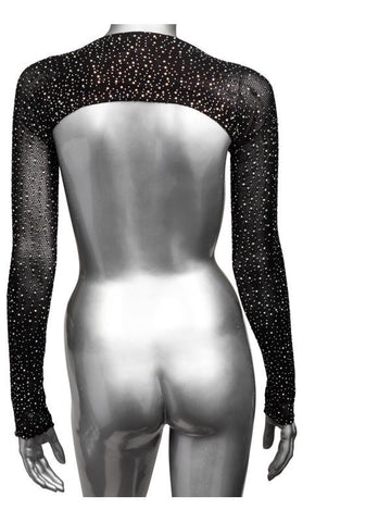 California Exotics Radiance Shoulder Shrug with Rhinestone Accents - Wigs and Gloves
