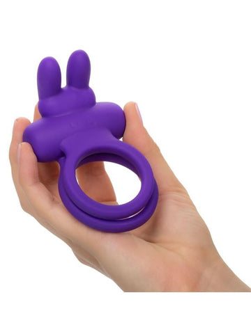 California Exotics Rechargeable Rockin Rabbit Enhancer Vibrating Cock Ring - Vibrating Cock Rings