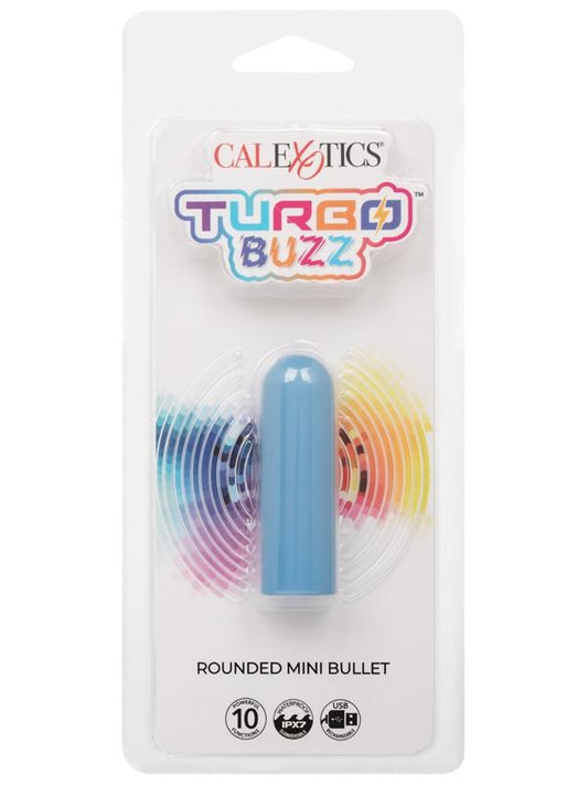 California Exotics Turbo Buzz Rounded Mini Bullet 10 Functions Massager - - Bullet Vibrators
