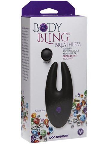 Doc Johnson Body Bling Breathless 8 Functions Mini Vibe Clitoral Stimulator - Mini & Slim Vibrators