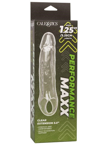California Exotics Performance Maxx Clear Male Penis Extension 7 Inch TPE - Pumps, Extenders and Sleeves