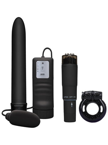 Doc Johnson Black Magic Pleasure Endless Fun Vibrators Set Multi Speed - Sex Kits