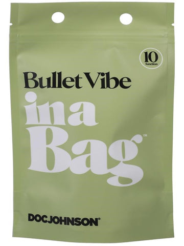 Doc Johnson 10 Functions Bullet Vibrator In A Bag USB Rechargeable - Bullet Vibrators