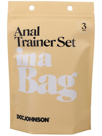 Doc Johnson 3 Graduated Sizes Anal Plug Set In A Bag for Anal Training - Butt Plugs