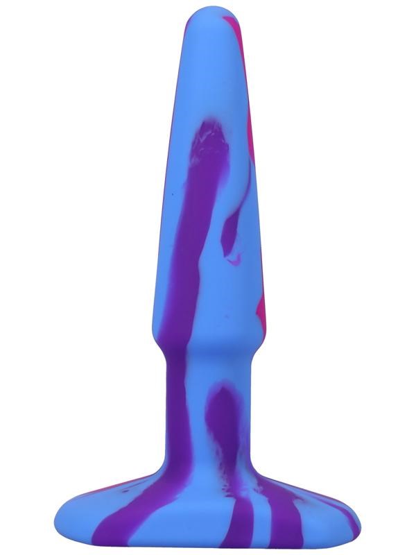 Doc Johnson A Play Groovy Silicone Anal Plug Berry 4 Inch Health Grade - - Butt Plugs