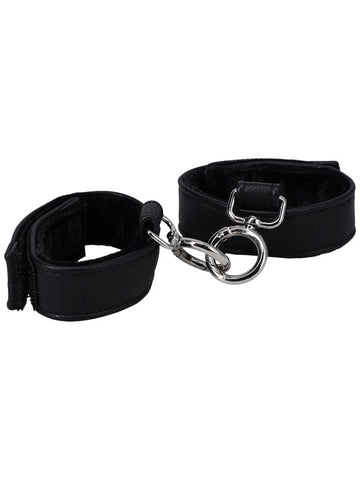Doc Johnson Bondage Hand Cuffs In A Bag Vegan Leather Restraints - Cuffs and Restraints