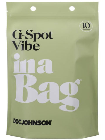 Doc Johnson Discreet & Powerful G Spot Vibe In A Bag USB Rechargeable - G-Spot Vibrators