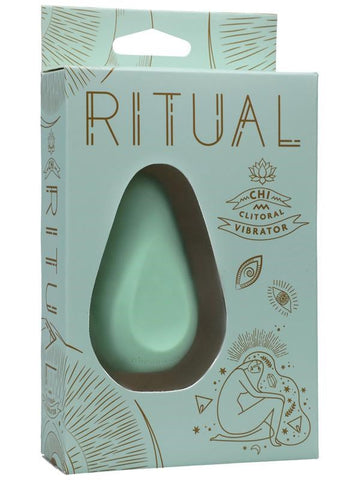 Doc Johnson RITUAL Chi Rechargeable Clitoral Vibrator with Quiet Motor - Clit Ticklers and Pulsators