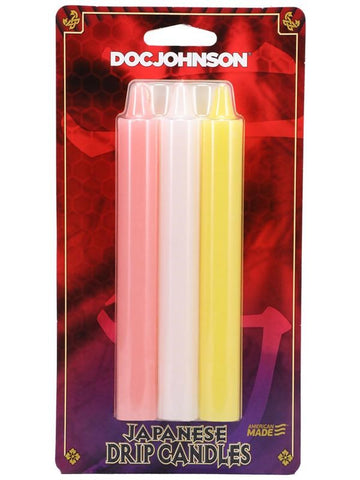 Doc Johnson 3 Pack Japanese Drip Sensation Play Candles - Bath and Intimate Fragrances