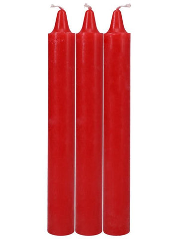 Doc Johnson Japanese Drip Wax Play Candles 3 Pack for Sensual Play - Bath and Intimate Fragrances