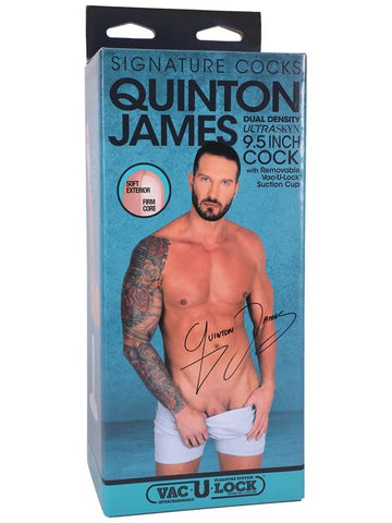 Doc Johnson Quinton James Realistic Cock with Vac U Lock Dildo - Realistic Dildos