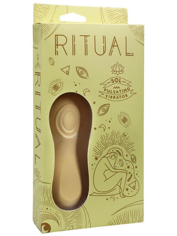 Doc Johnson RITUAL Sol Silicone Pulsating Vibrator Rechargeable Clitoral - Clit Ticklers and Pulsators