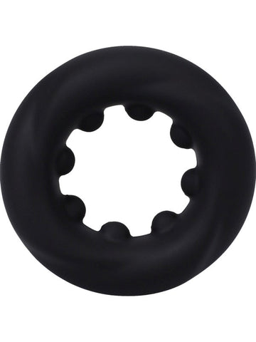 Doc Johnson ROCK SOLID The Twist Silicone Cock Ring with Internal Nubs - Stretchy Cock Rings