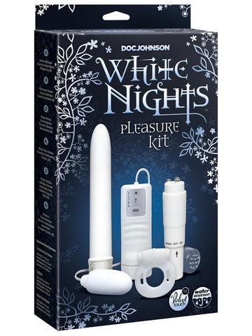 Doc Johnson White Nights Pleasure 4 Piece Vibrators Sex Kit Multi Speed - Sex Kits