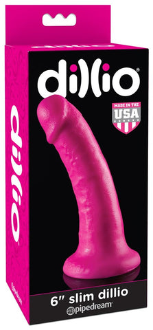 Pipedream Products Dillio 6 inch Slim Realistic Dildo Suction Cup - Realistic Dildos