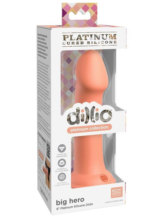 Pipedream Products Dillio Platinum Big Hero Premium Platinum Silicone Dildo - - Realistic Dildos